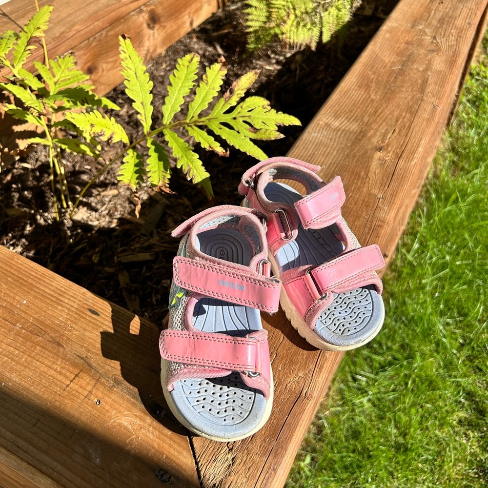Geox Pink Kids Sandals